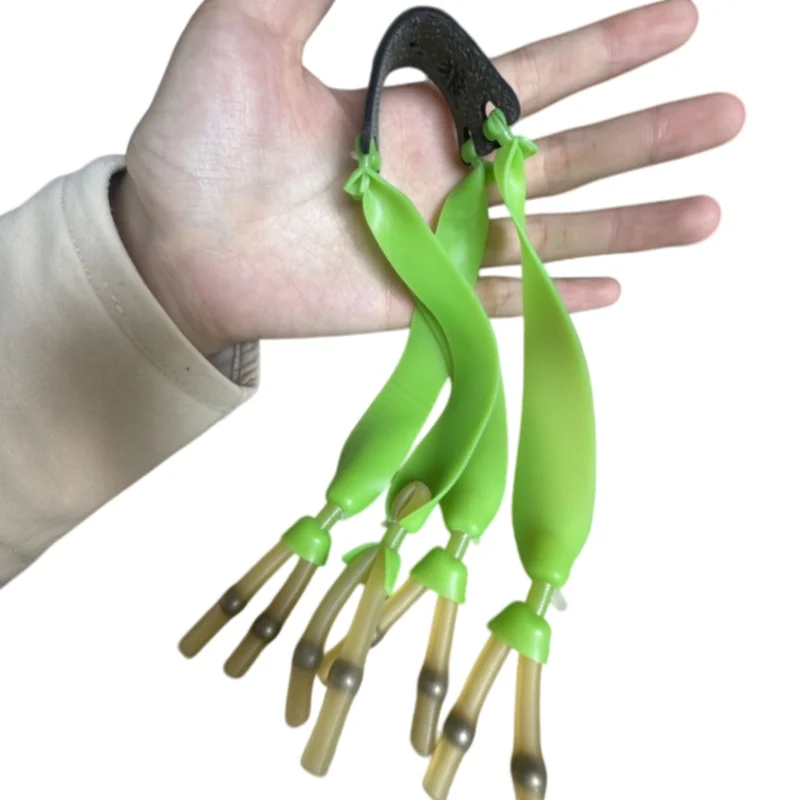 Double-layer Flat Slingshot Rubber Bands High-elastic Natural Latex Replacement Bands Suitable for Outdoor Shooting