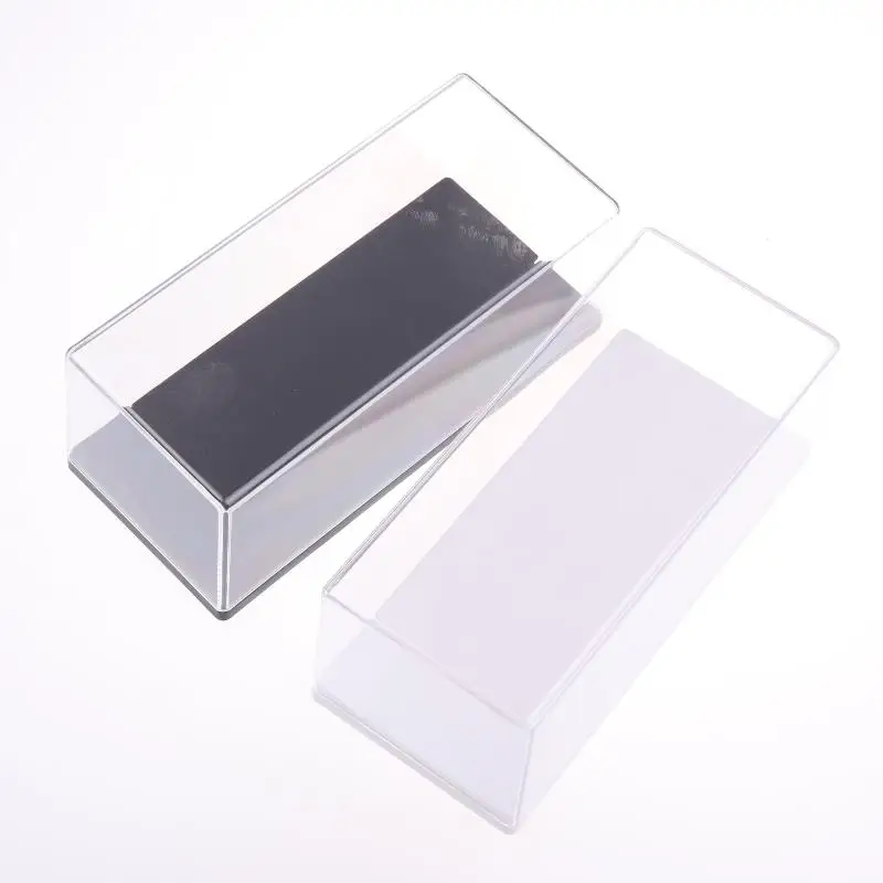 1 قطعة صندوق تخزين أكريليك شفاف عملي 1/43 دييكاست نموذج سيارة صندوق عرض لتقوم بها بنفسك رف شاشة الغبار لعبة