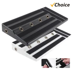 Rockhouse RPB-1BK Guitar Effect Pedal Board PE Plastic Guitar Pedalboard Case With Velcro Can Hide Power Guitar Accessories