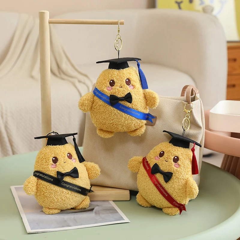 16cm Dr Potato Plush Pendant Girls Bag Backpack Car Stuffed Keychains Lovely Phone Potato Hanging Plush Keyrings