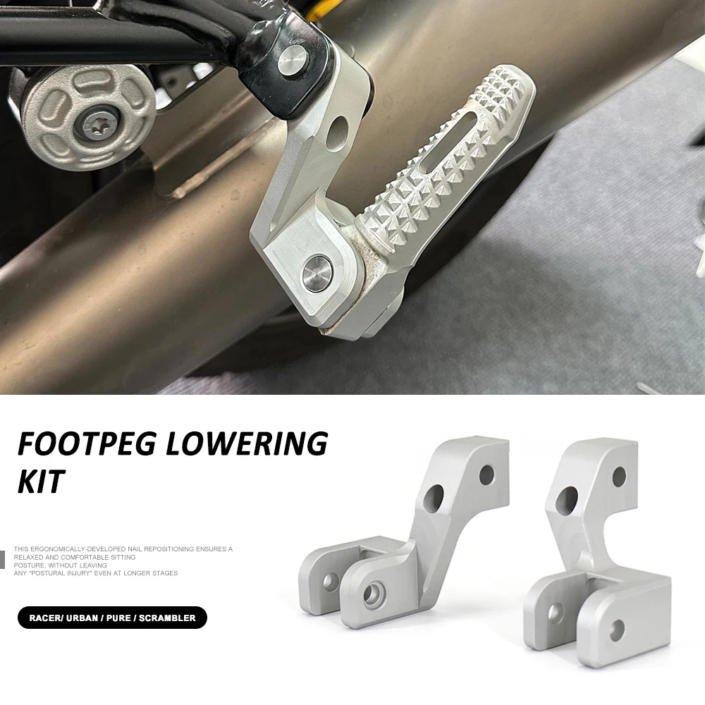 

Motorcycle Passenger Footrest Lowering Kit New For BMW R9T R NINE T Rninet Pure RNINET Scrambler Urban Racer Foot Rests Pedals