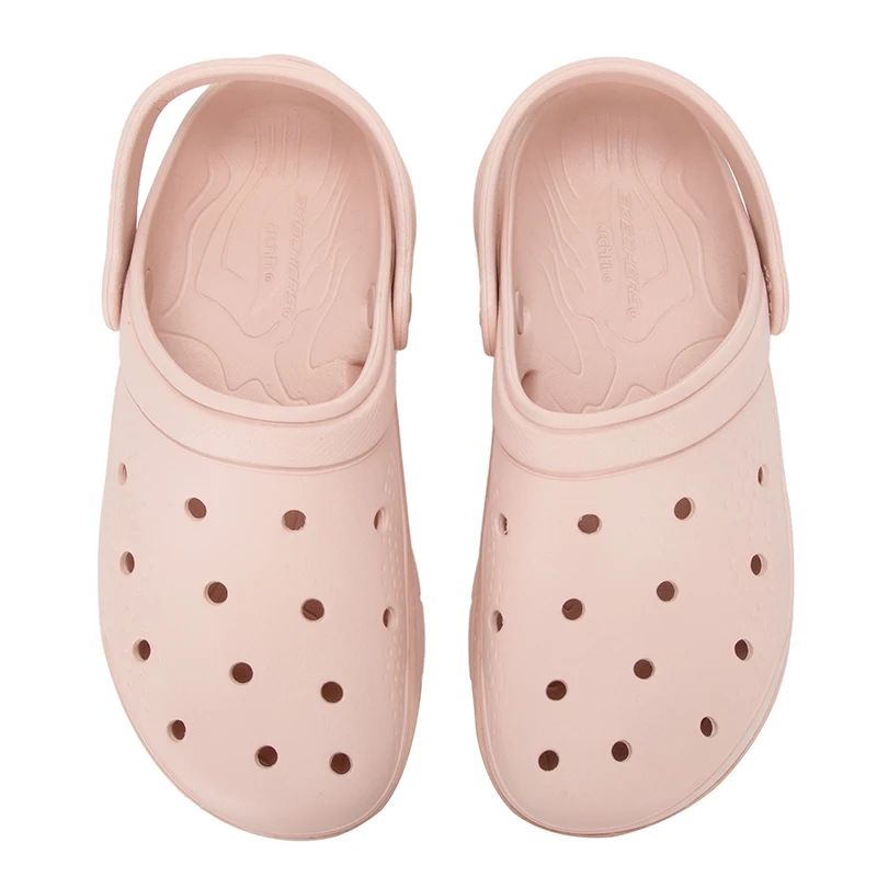 صنادل نسائية من Skechers أحذية الشاطئ الخارجية شباشب سهلة الارتداء للنساء مريحة وعصرية وخفيفة الوزن وقباقيب قابلة للتنفس 111385-Blsh