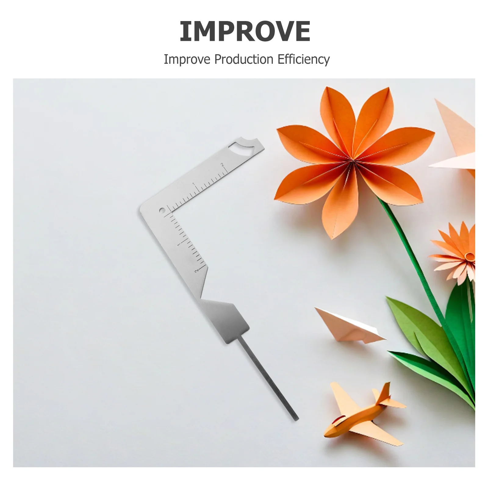 الفولاذ المقاوم للصدأ 5 في 1 غلاف الكتاب دليل حاكم أداة متعددة الوظائف DIY بها بنفسك ألبوم سكرابوكينغ وصنع المجلد