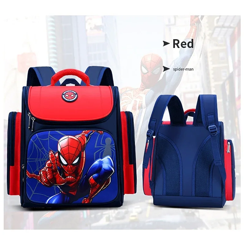 Marvels Avengers Anime Backpack Child Cartoon Spider-man Captains America Backpacks Kindergarten Elementary School Students Bag