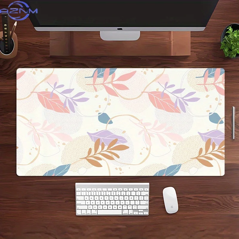 Large Non-Slip Rubber Gaming Office Mouse Pad, Washable Polyester Desk Mat, Suitable for Gamers, Office And Home Use, Remote Wor