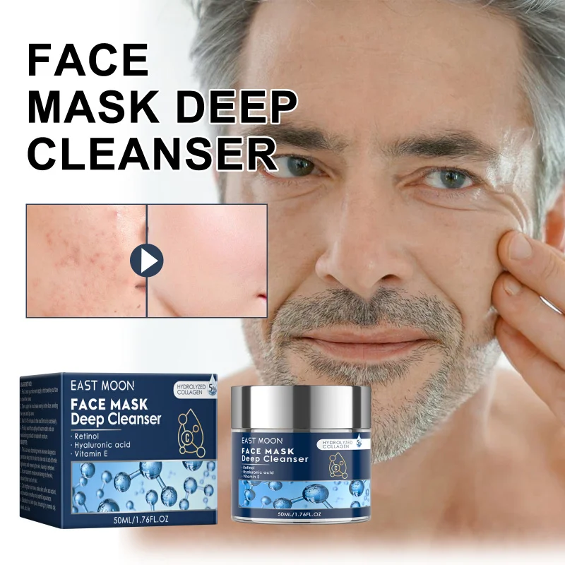 

Men'S Facial Cleanser For Gentle Skincare, Facial Skin Cleaning, Refreshing, Hydrating, Moisturizing & Nourishing