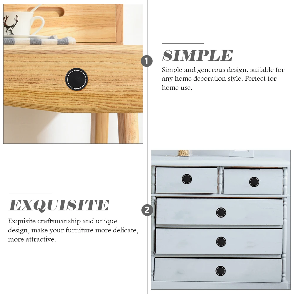 

2 Pcs Handle Dresser Drawer Retro Decor Pulls Handles Cabinet Vintage Hardware