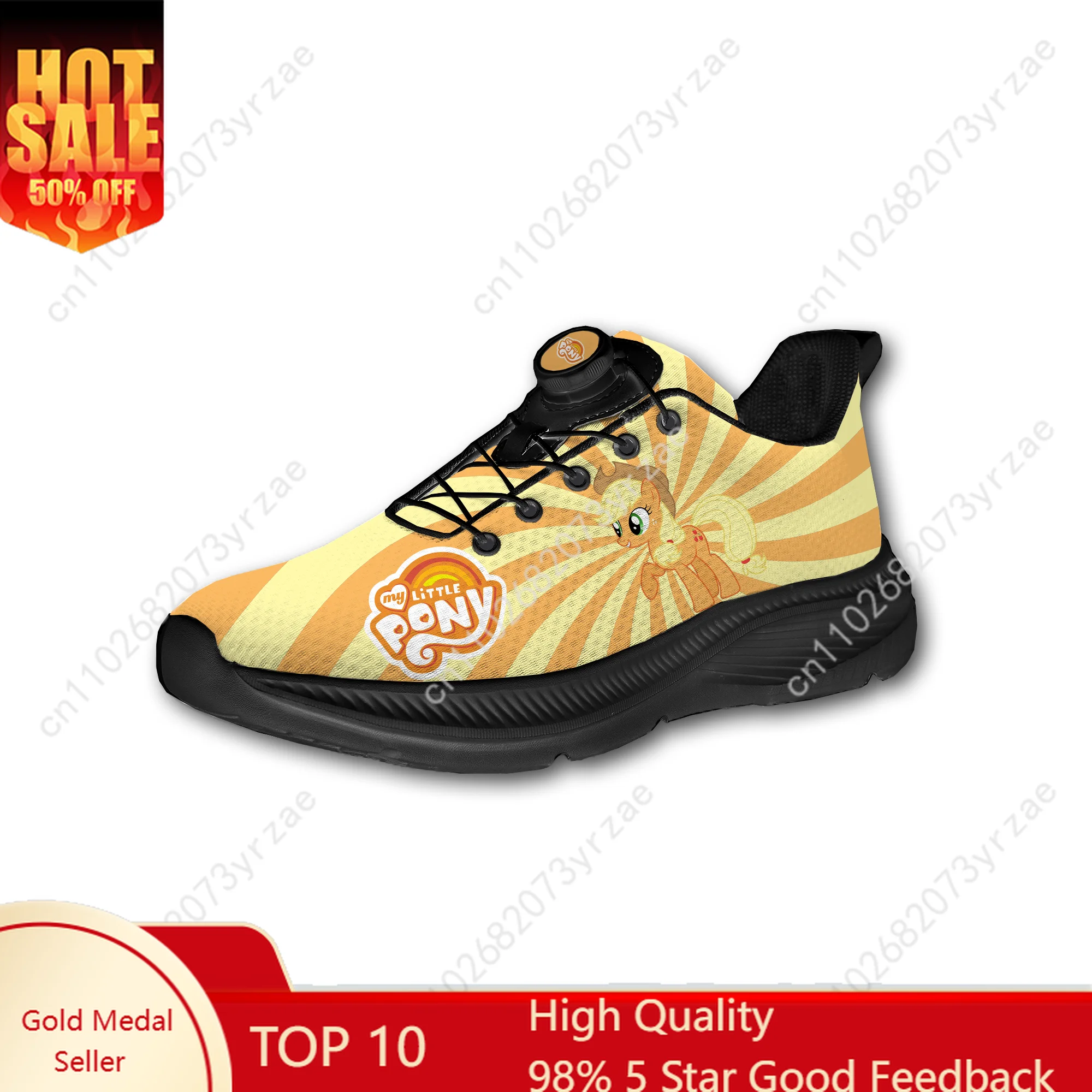 

Applejack Sport Shoes Man Woman Yellow Sneakers My Little Pony Friendship Is Magic Fashion Cosplay Shoes Custom Footwear