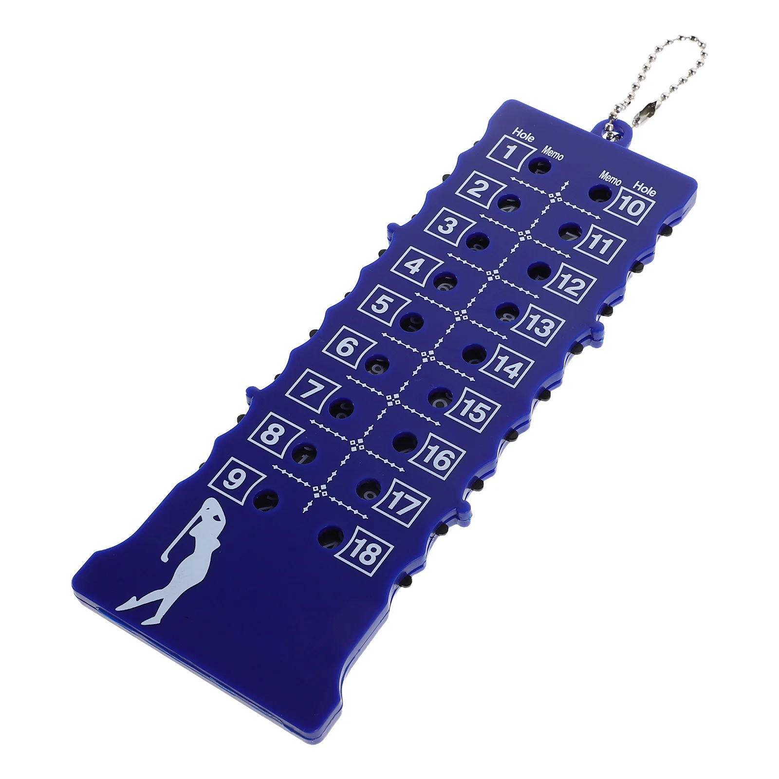 

Portable Golf Score Counter 18-Hole Strip Scorekeeper Compact Bar Design Easy Use Accurate Golf Scoreboard for Outdoor Game