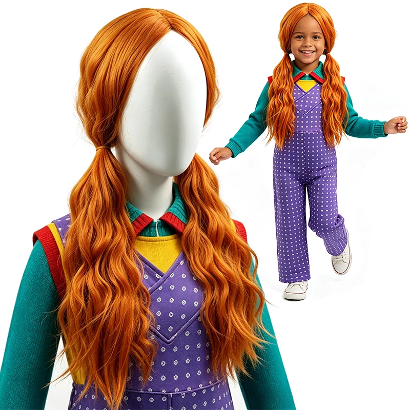 Thrilling TV Series Holly Girls Outfits Halloween Cosplay Stranger Stage Performance Children's Costume Carnival Kids Clothes