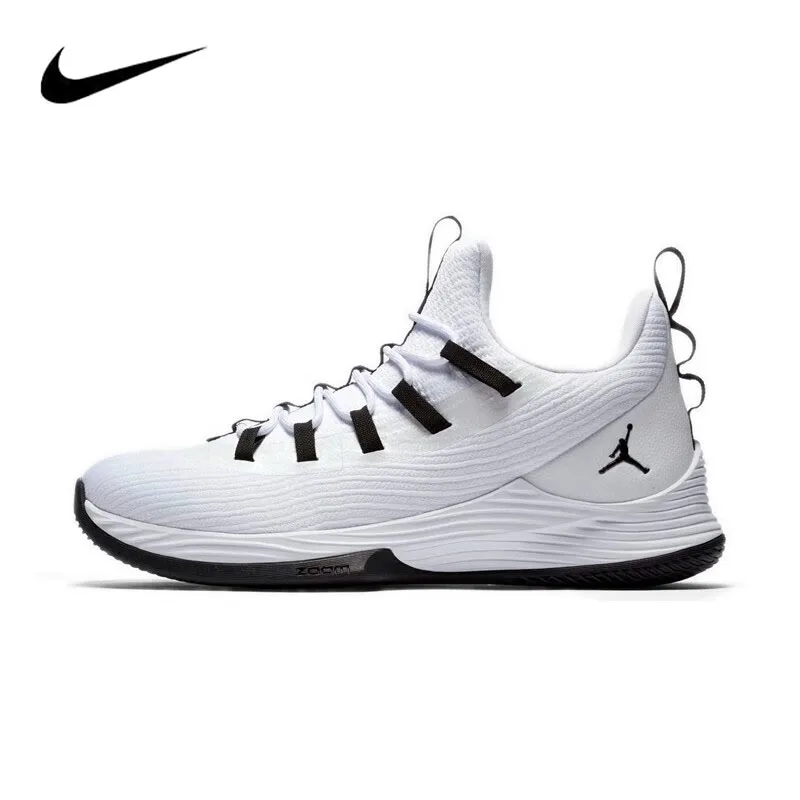 

Nike Jordan Ultra Fly 2 Men's Basketball Shoes Non-slip And Durable Low-top Retro Shoe For Men In White And Black AH8110-100