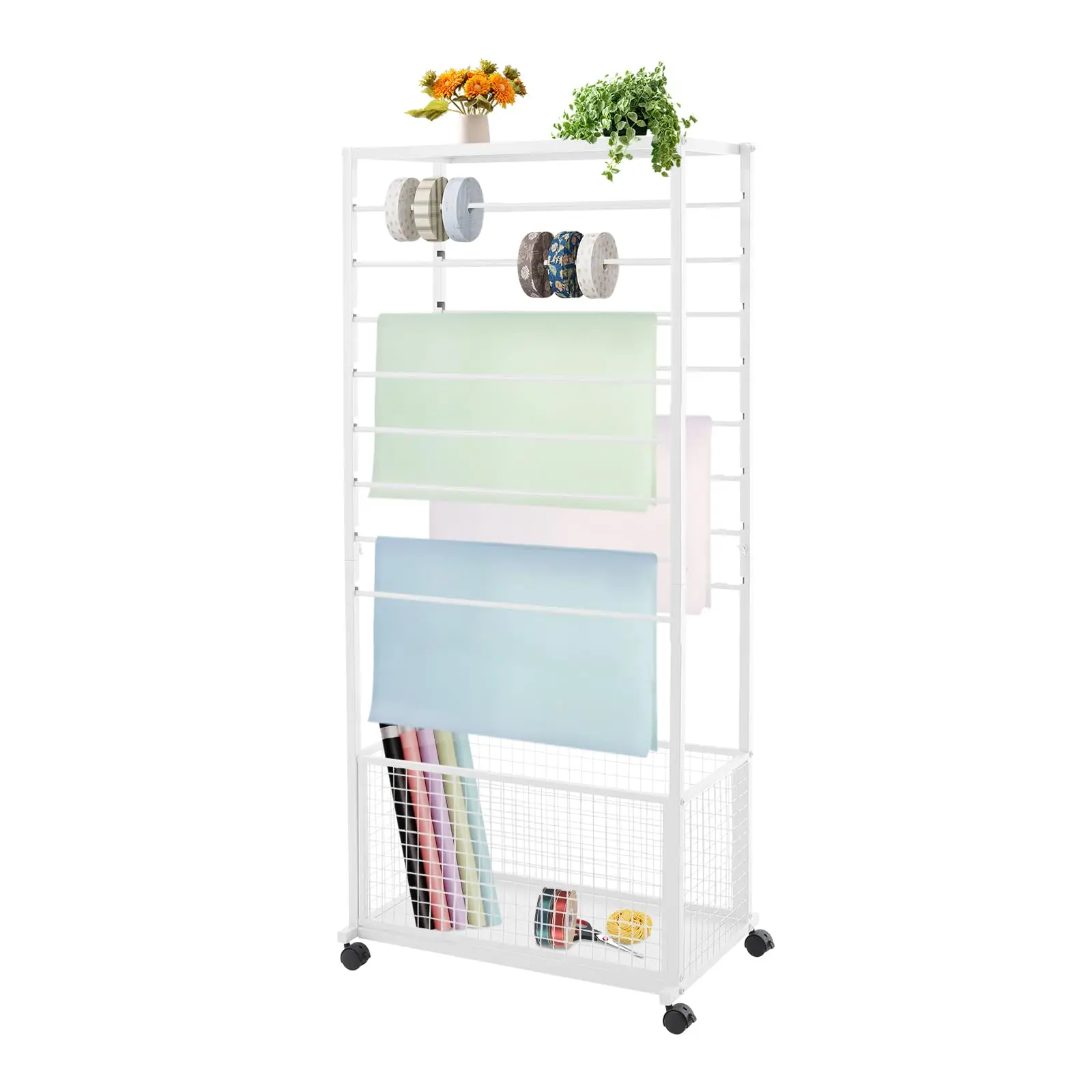 

16-слойный держатель для ленты, органайзер, двухсторонний держатель для хранения лент, металлическая подставка для ленты, полка для хранения для Craft Roo