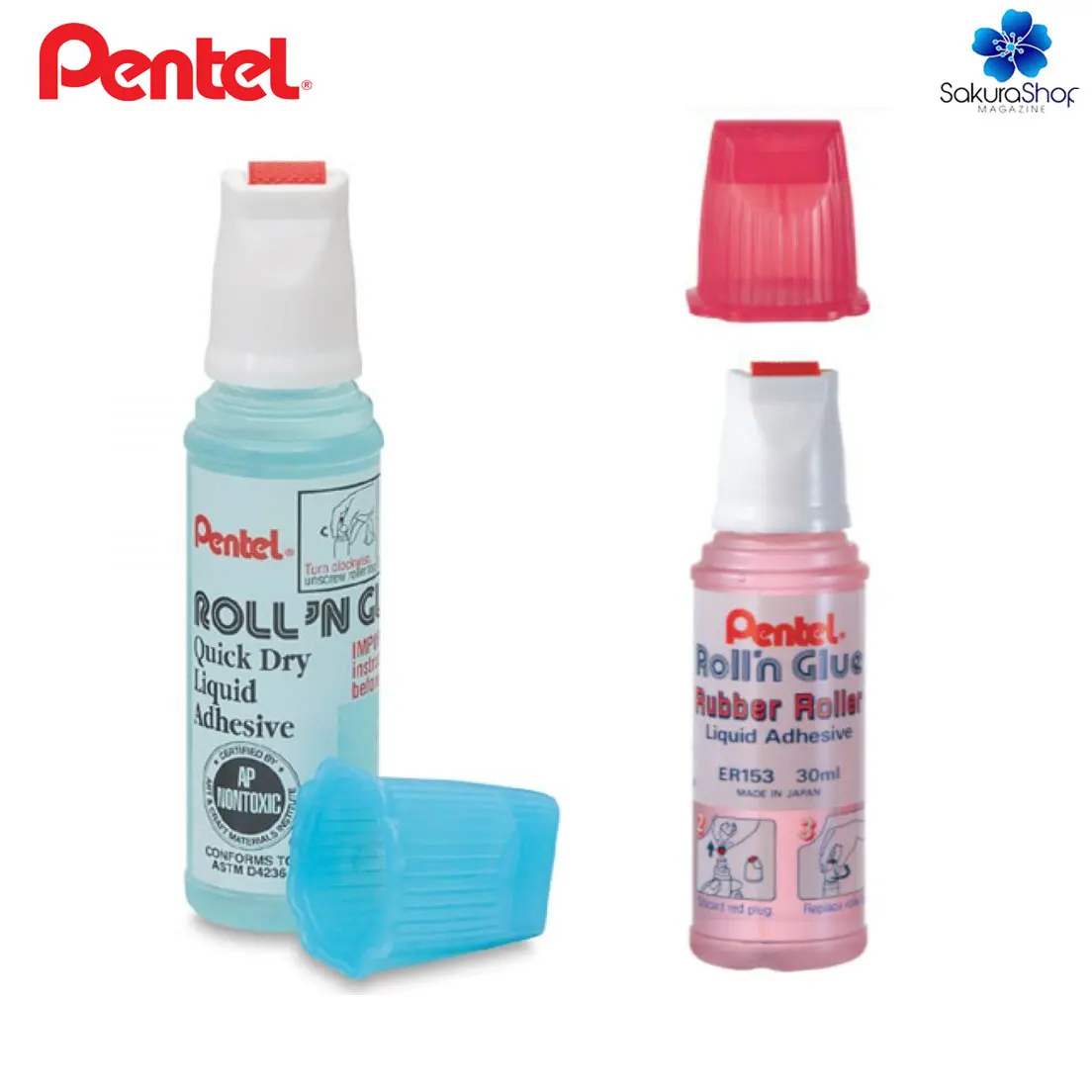 Roll'n Glue PENTEL 30ml Rolon Liquid Stick Glue