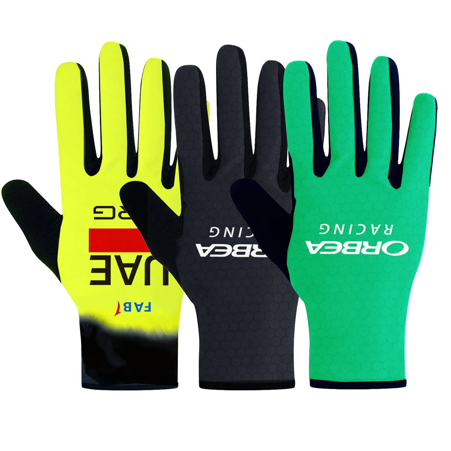 AliExpress New Bike ORBEA RACING Cycling Gloves Team UAE Full Finger Men Women Warmth Bike Gloves Running Fitness Gym Riding Bicycle Gloves