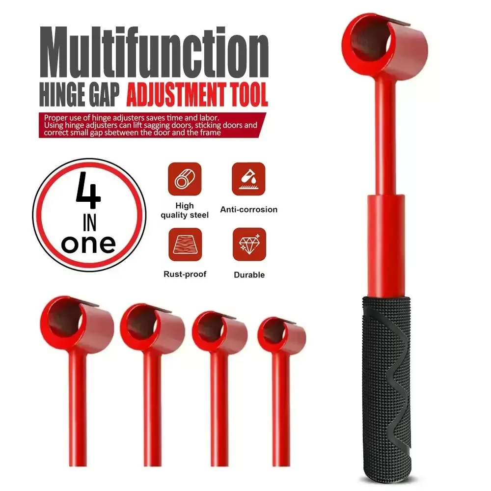4Pcs/set Heavy-duty Wrench Set for Hinge Gap Adjustment Tool with Upgrade Door Hinge Adjustment Function