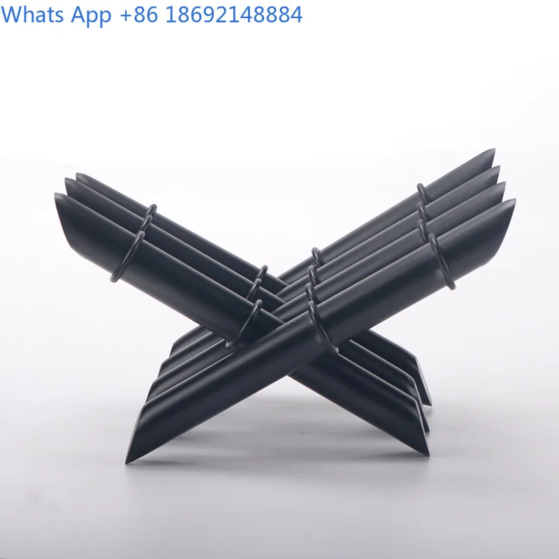 Modern Luxury Bamboo Joint Stainless Steel X Shaped Bookshelf Creative Study Decor Gold Showroom