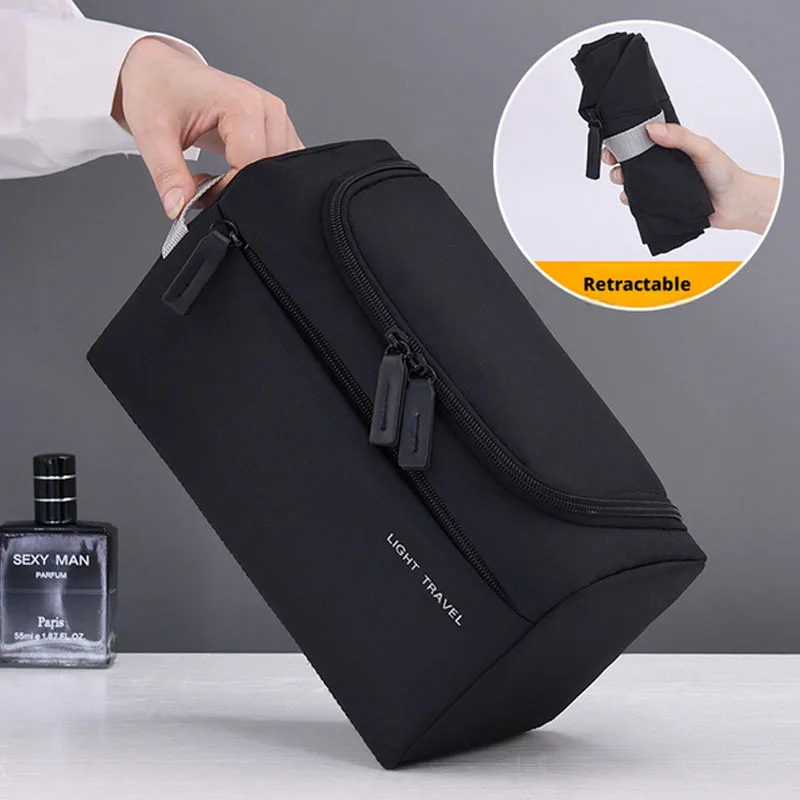 New3-in-1 Travel Toiletry Bag for Men Oxford Toiletry Organizer Dopp Kit Water-resistant Shaving Bag Cosmetic Bag Makeup Organiz