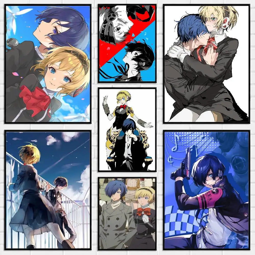 Makoto - Persona 3 Aigis P3 Poster Versatile HD Waterproof Wall Art Self-Adhesive Decor for Any Space Ideal Gift