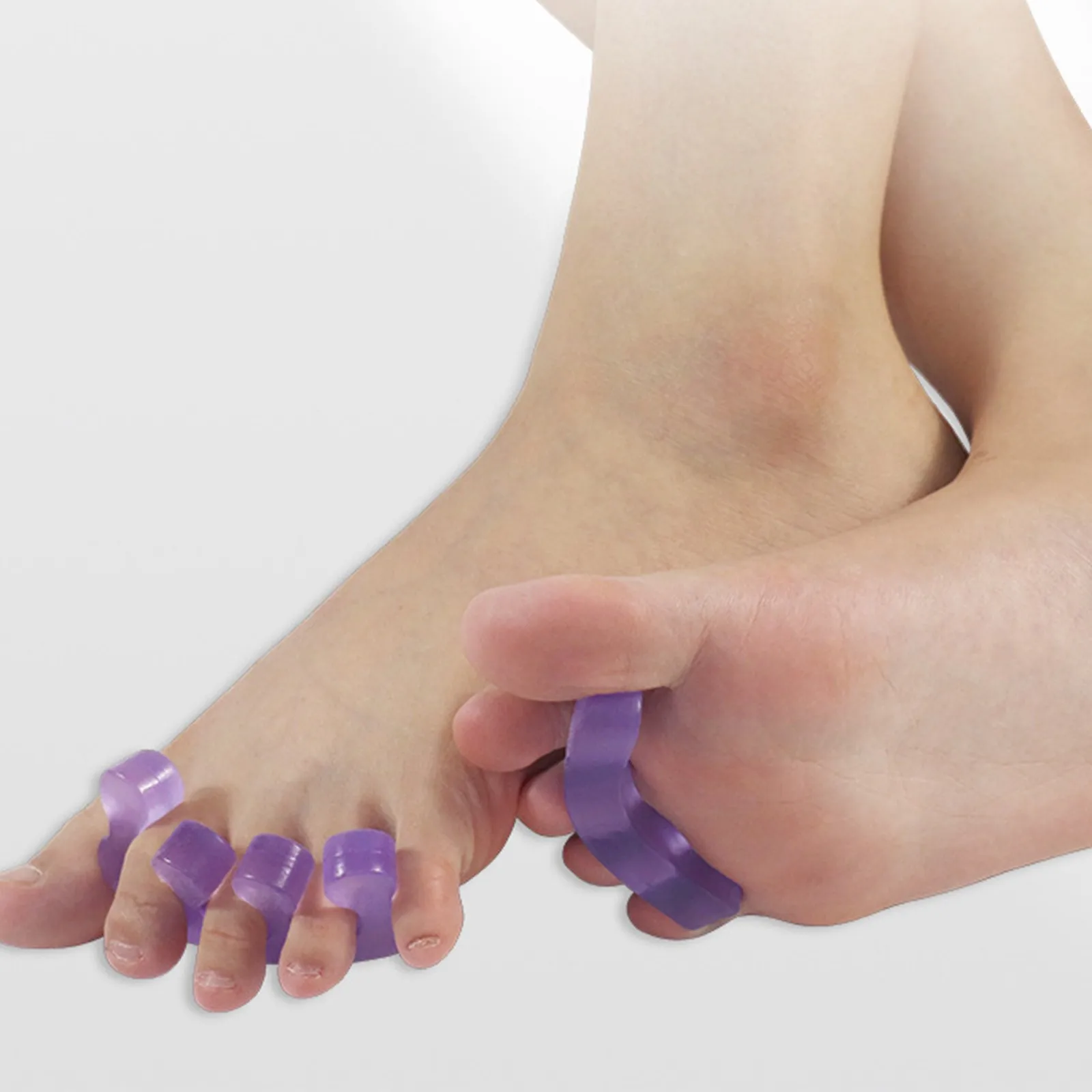 Soft Silicone Manicure Pedicure Nails Finger Separator Toe Corrector Toe Separators for Pedicure Toe Separators Tool for Women
