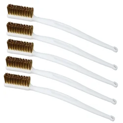 5/2/1Pcs Mini Metal Remove Rust Brushes 3 Row Wood Handle Wire Brush Cleaning Polishing Detail Metal Brushes Industrial Devices