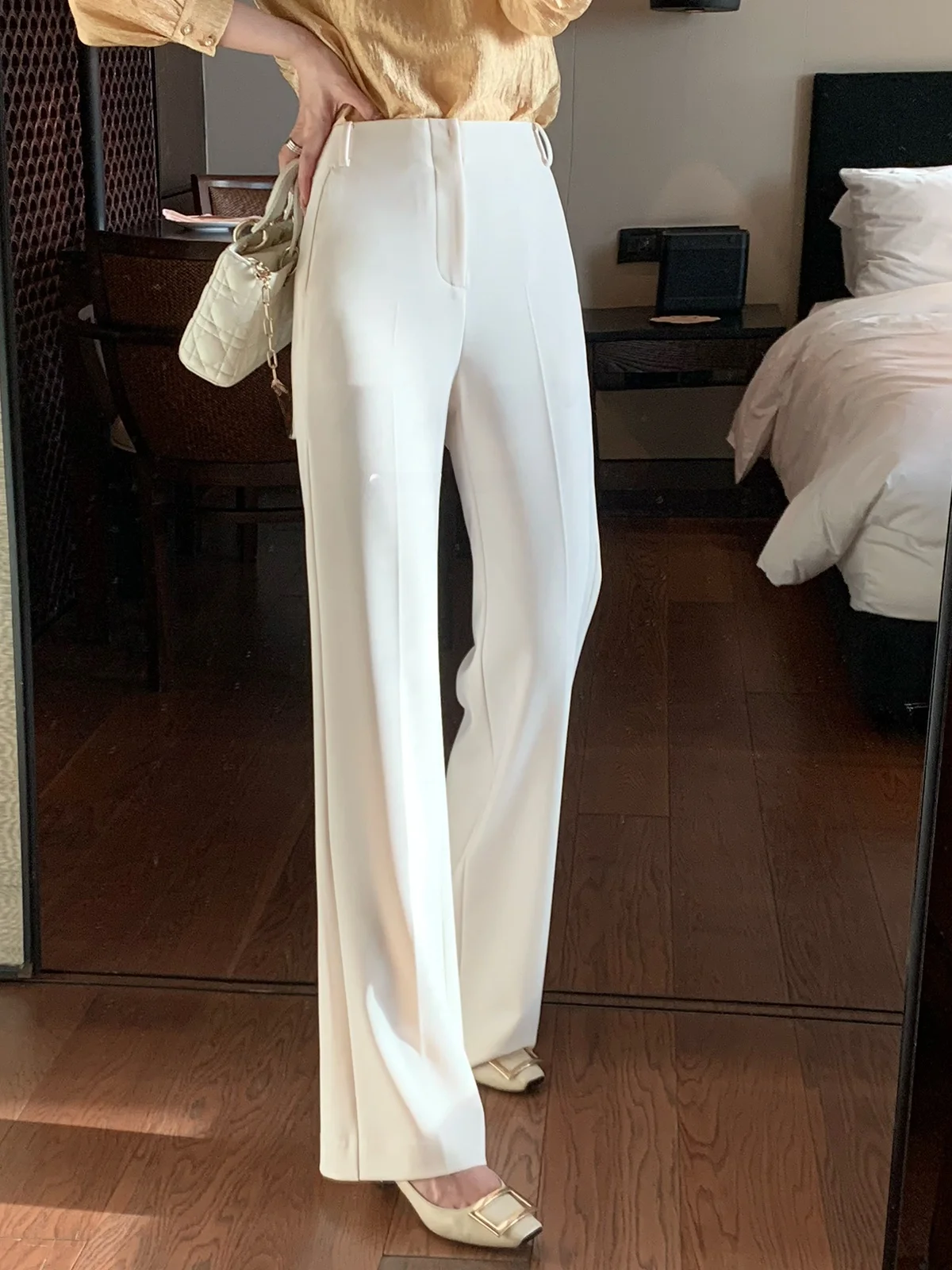 

Брюки Dajos Red Label Cloud Side Sifted Slimming Commute Drape Straight Leg с зауженной талией и молнией, повседневные, прямого кроя