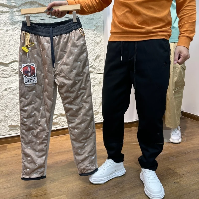 

Couple's Fce-Lined Outdoor Straight Leg Pants Elastic Waist Warmth Activewear Men's Polyester Fiber 95% Polyurethane Elast...