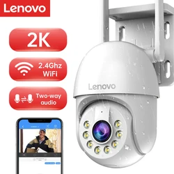 Lenovo 2K PTZ WIFI kamera monitorująca CCTV HD kolor noktowizor automatyczne śledzenie 5X Zoom cyfrowy zewnętrzny Monitor bezpieczeństwa wideo