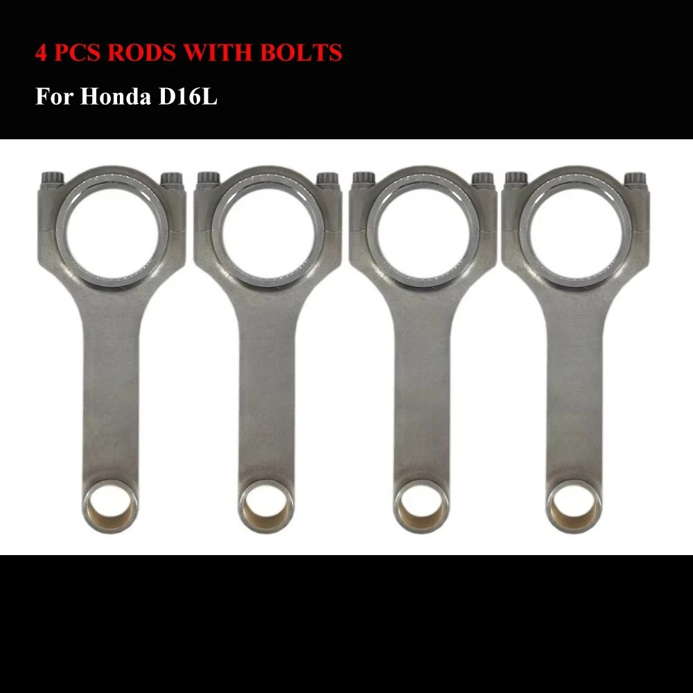 FORGED 4340 STEEL H BEAM CONNECTING ROD 5.459'' for HONDA D16L CIVIC CRX  WITH BOLTS