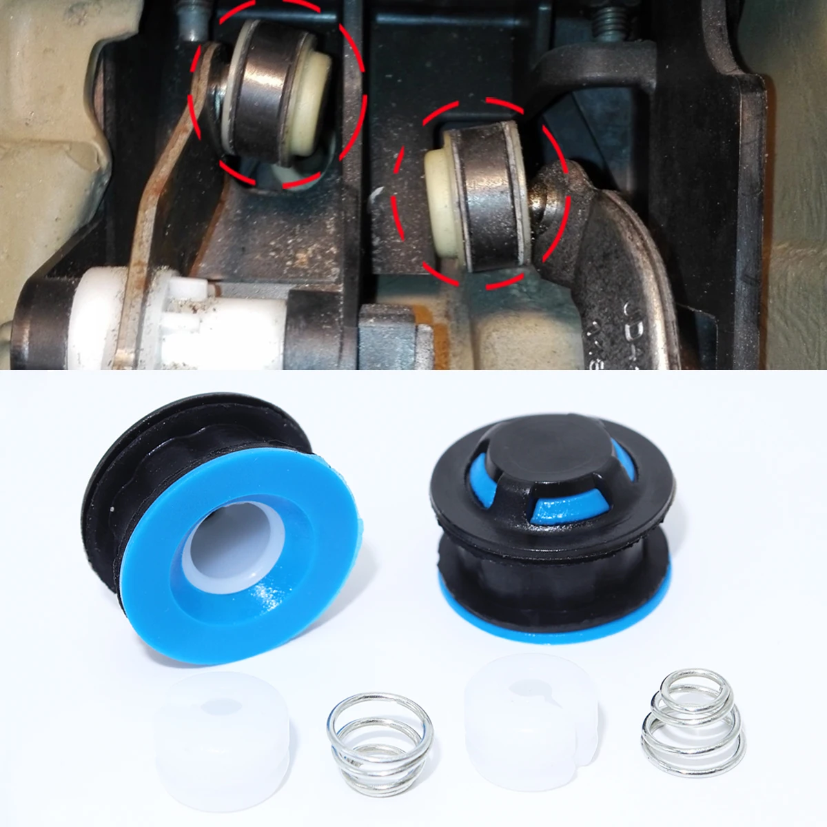 

MT Gear Shift For Peugeot 206 2004 2006-2007 Cable Linkage End Rod Bushing Gearbox Shifter lever Selector Connector Grommet Kit