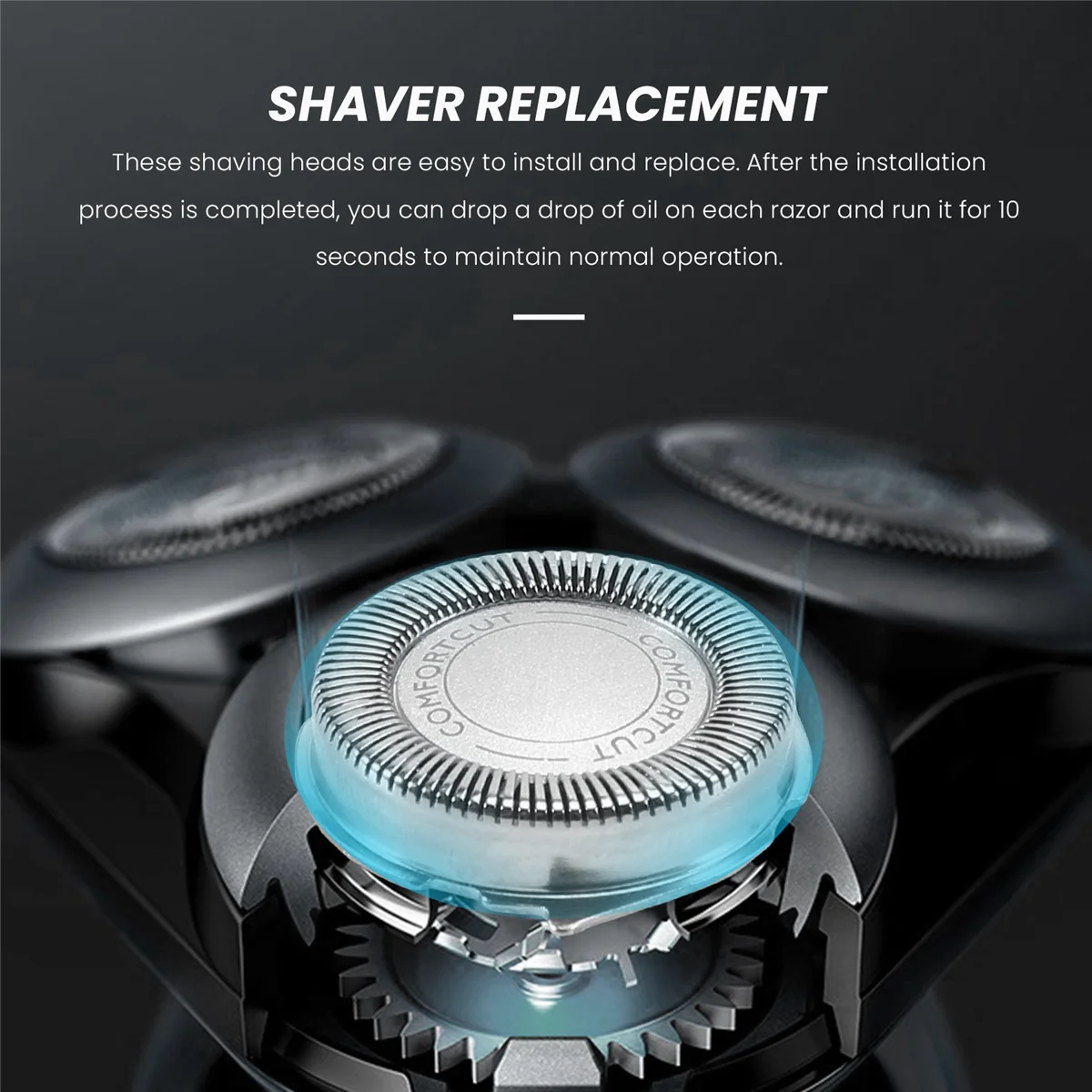 Cabezales de repuesto para afeitadora eléctrica SH30/50/52, 3 uds., serie 1000, 2000, 3000, 5000