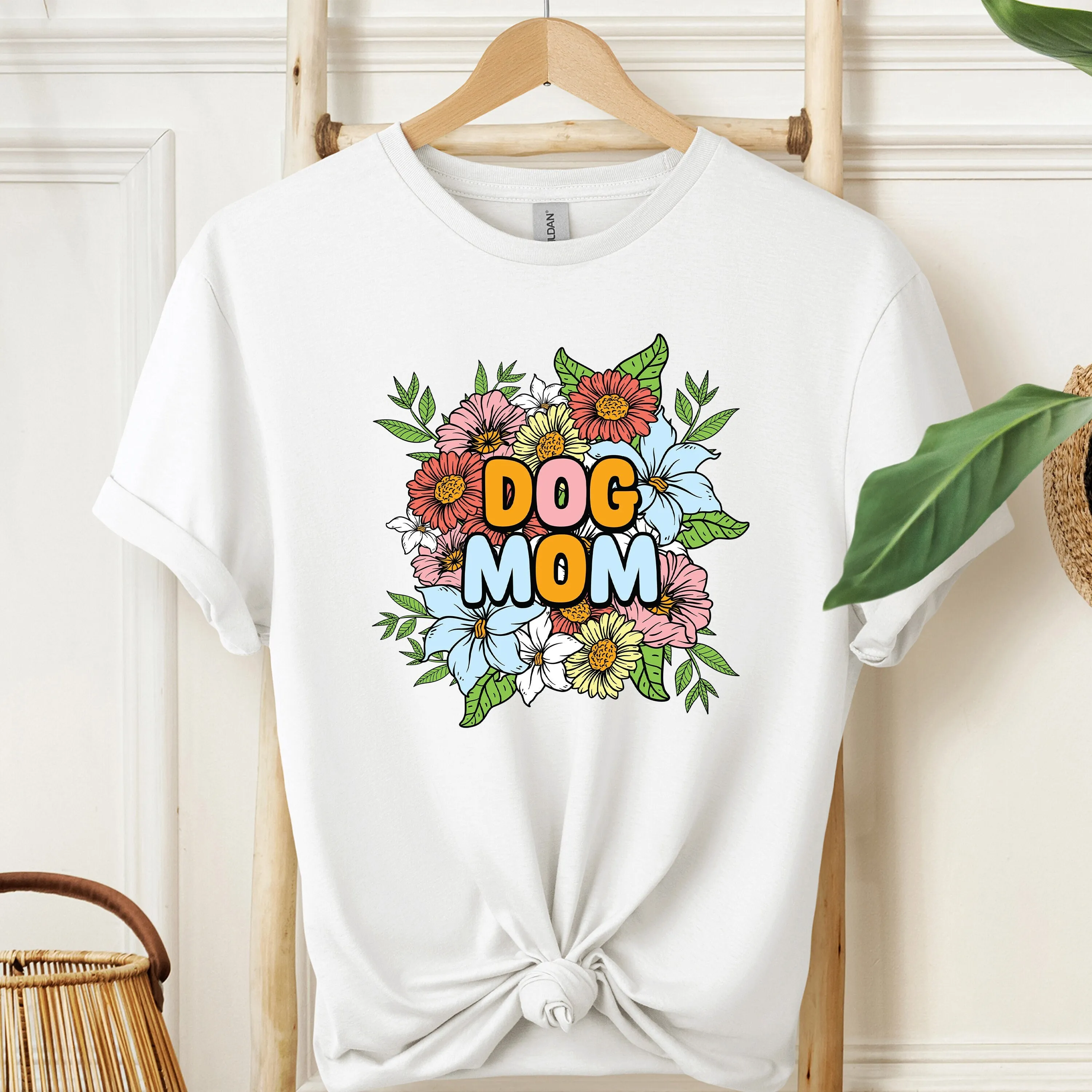 

Cute Dog Mom T Shirt Bestseller Mama New Lovers Owner With Flowers S