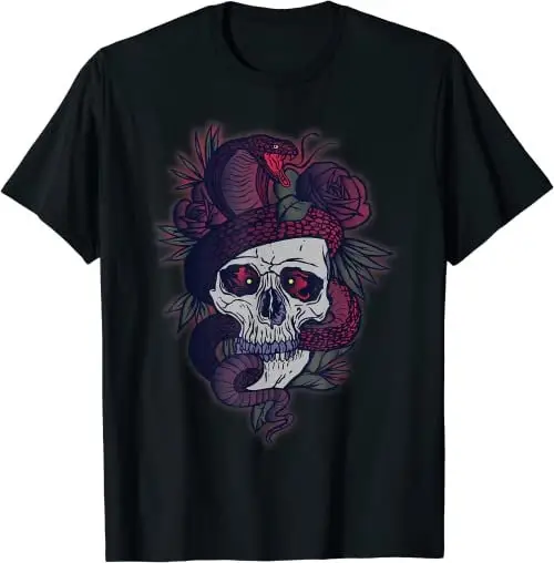 Occult Snake and Skull Mall Goth Alt Clothing T Shirt SweaT 27539