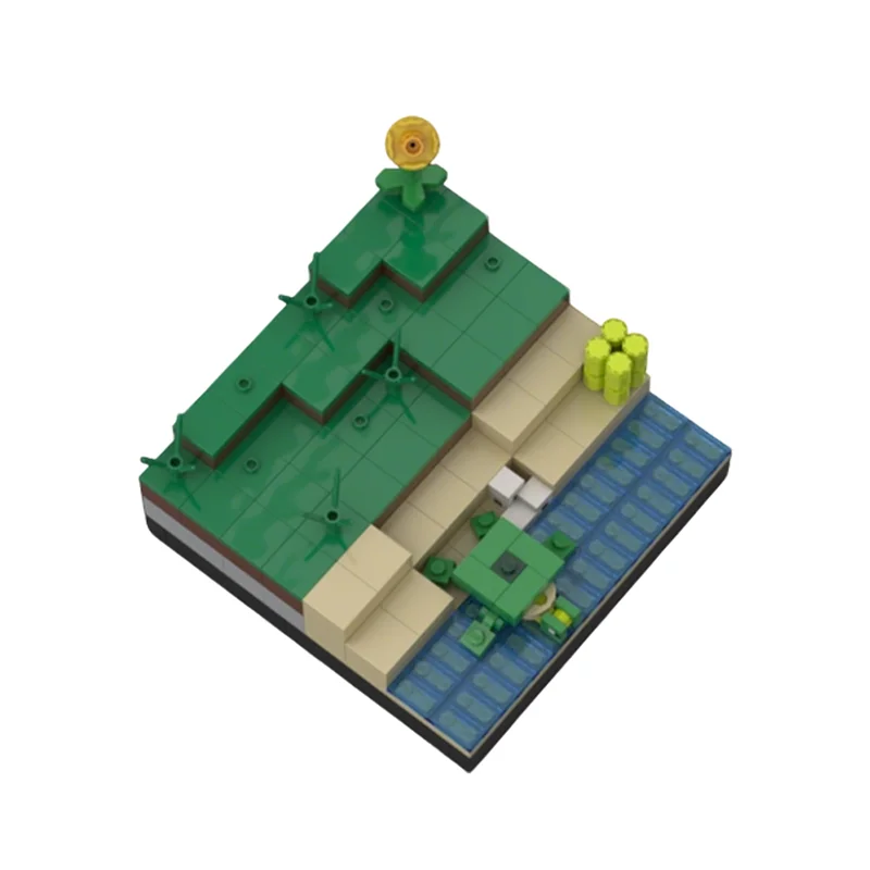213 pièces MOC Paysage du Monde Terrestre Mon Monde Modèle de Construction Blocs de Construction Jouet DIY Créatif Idée Cadeau de Noël Éducatif Briques