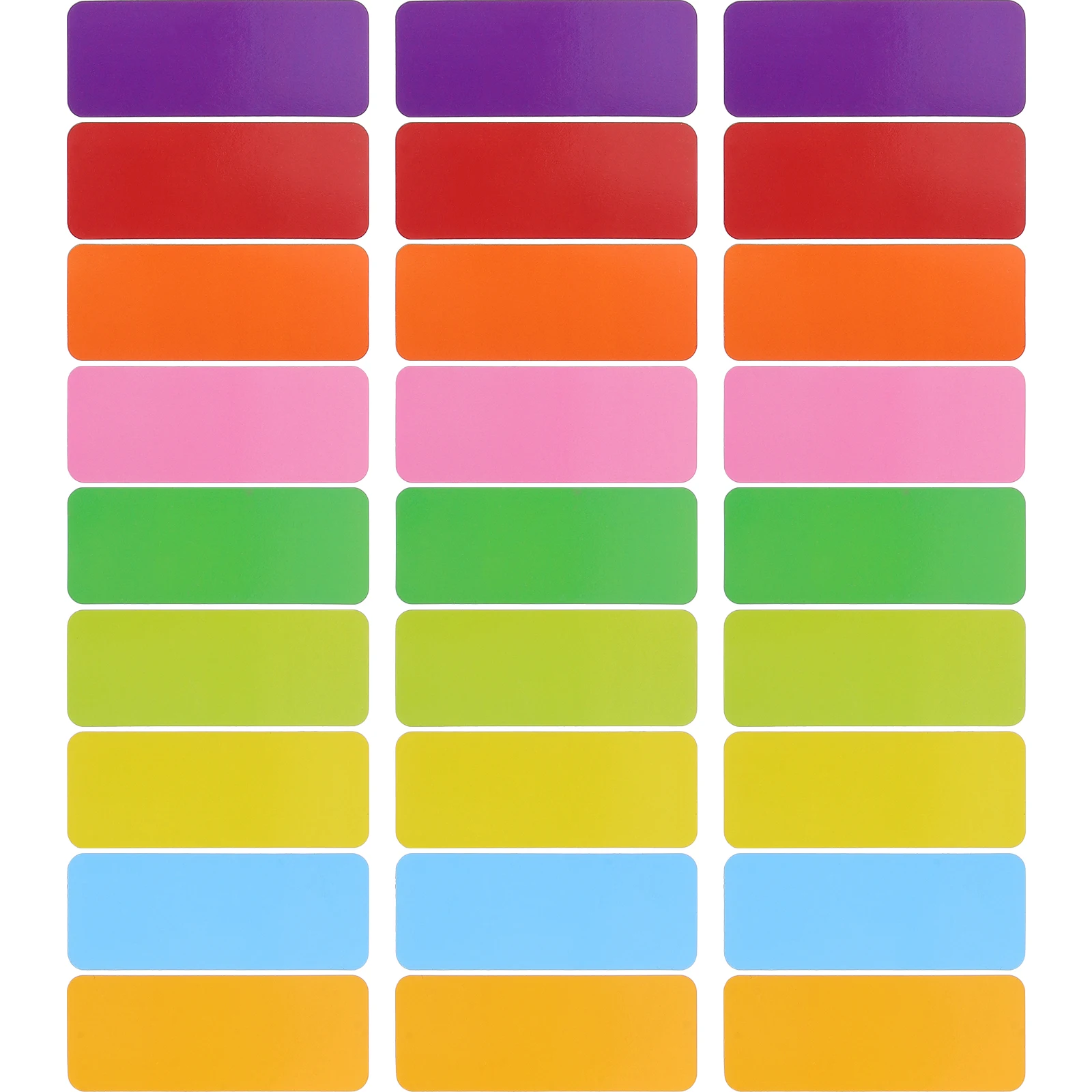 72 ชิ้นป้ายแม่เหล็กสำหรับไวท์บอร์ดตู้เย็นเขียนได้เครื่องหมายลบแบบแห้งลบได้สติกเกอร์ป้ายบันทึกชื่อแท็กสำนักงานบ้าน