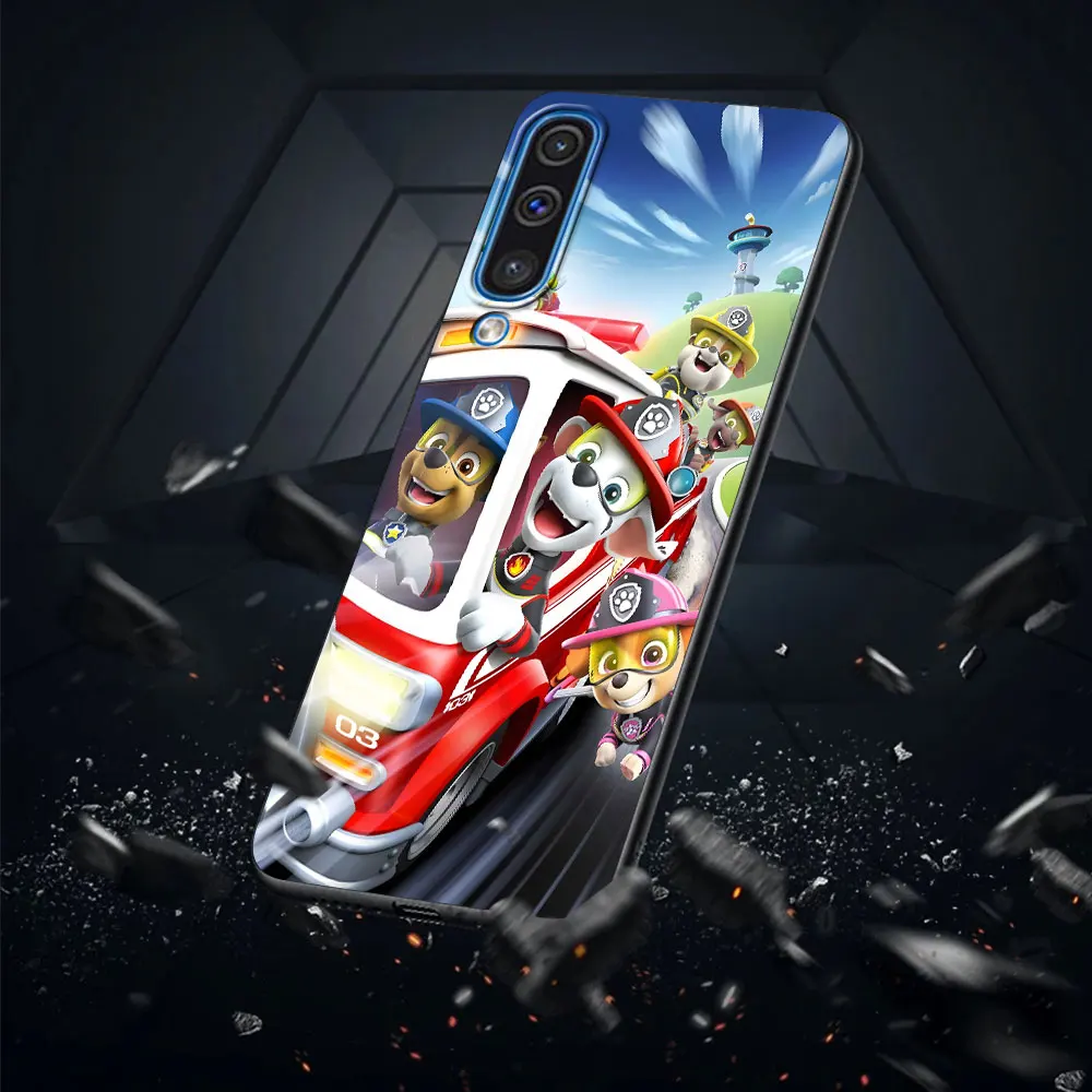 Paw Cartoon Dog Animal P-Patrol Case for Samsung Galaxy A10s A30s A50 A50s A40 A70 A70s A10 A20e A20 A30 TPU Black Phone Cover