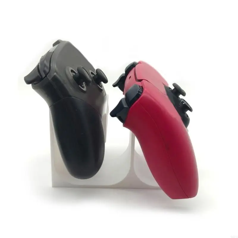 Q6PA Two-Controller Stand with Dedicated Vertical Supports, Lightweight Storage Holder for Desks, Stands, and Gaming Areas