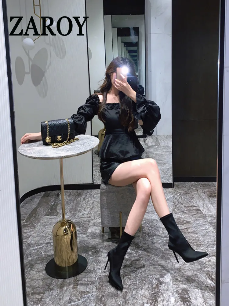 【Outlet Clearance】Pointed high heels, women's stiletto socks boots, best-selling tights boots, short boots