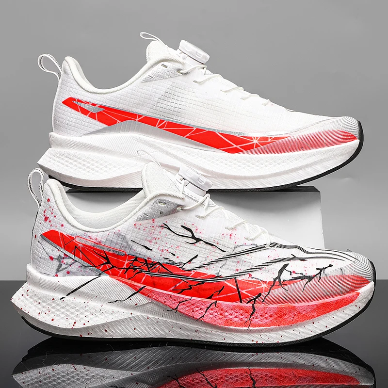 Fashion Men Running Shoes Lig - Breathable Mesh Athletic Shoes ulasan dan harga