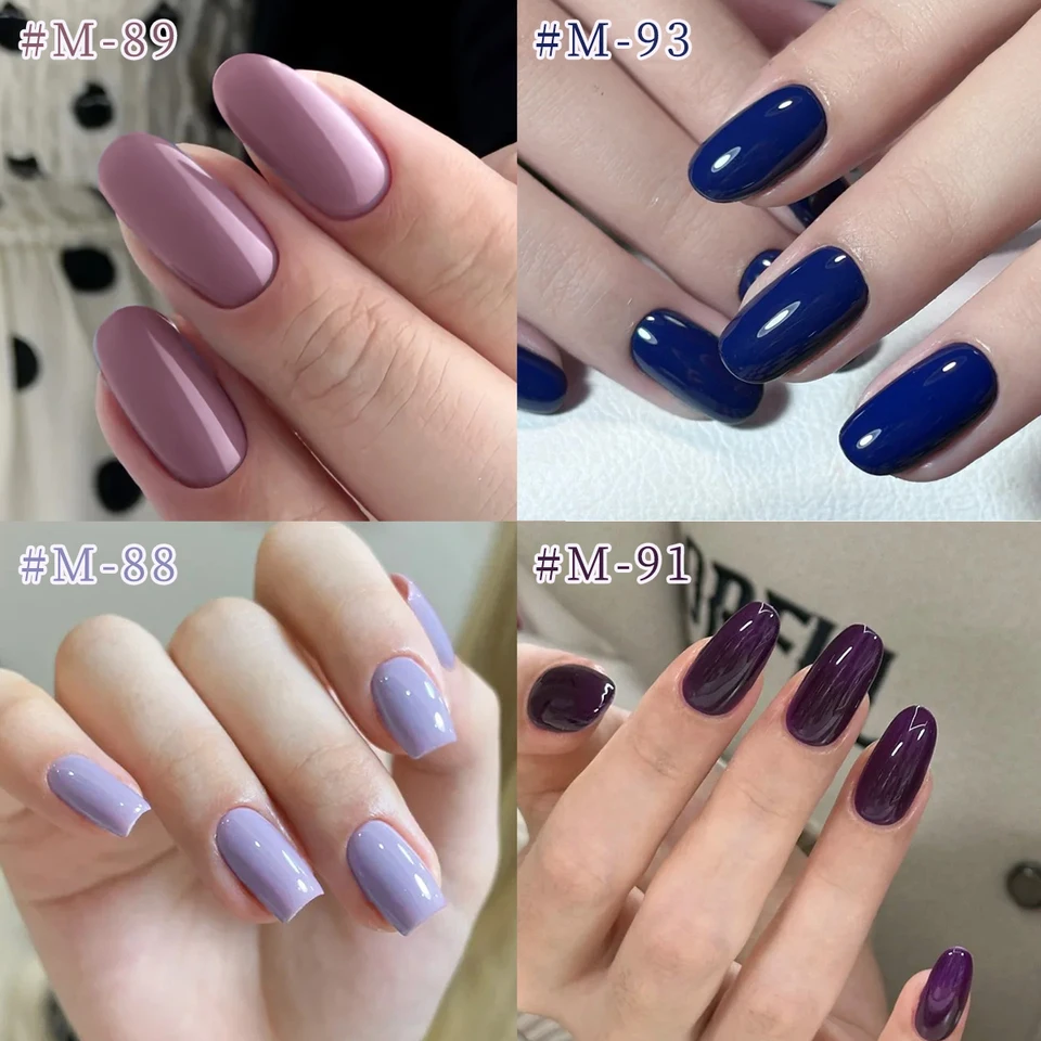 XEIJAYI 6Pcs 15ML Jelly Ice Transparent Nude Green Blue Green And