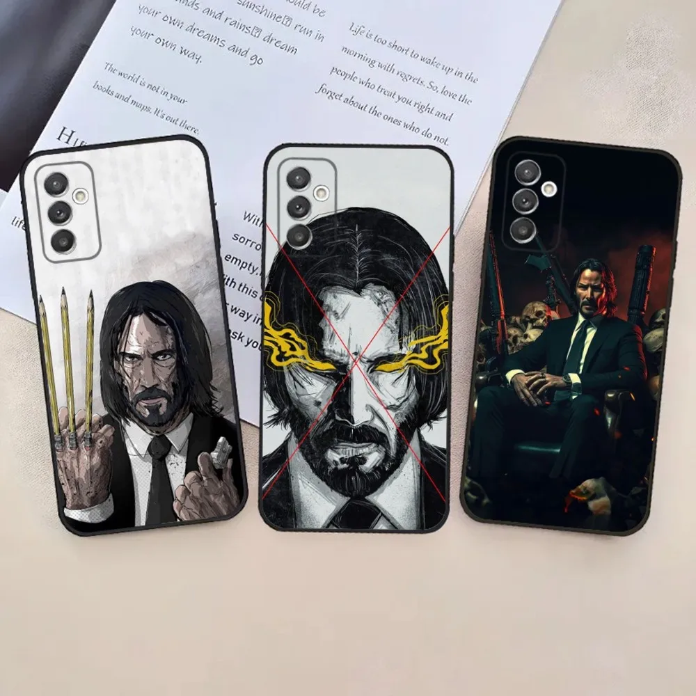 

Film John Wick Phone Case For Samsung S24,23,22,30,21,10,9,Ultra,Plus,Lite,FE,5G Black Soft Case