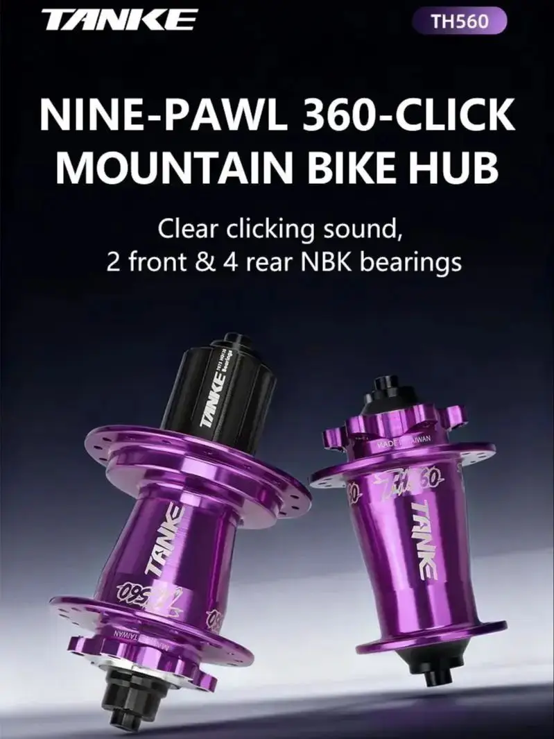 AliExpress TANKE MTB hubs 360 noise 32/36Holes 6 Bearing 9 Pawl 7-12 Speed bike hub Disc Brake bicycle accessories Noisy Cube TH560 Winter