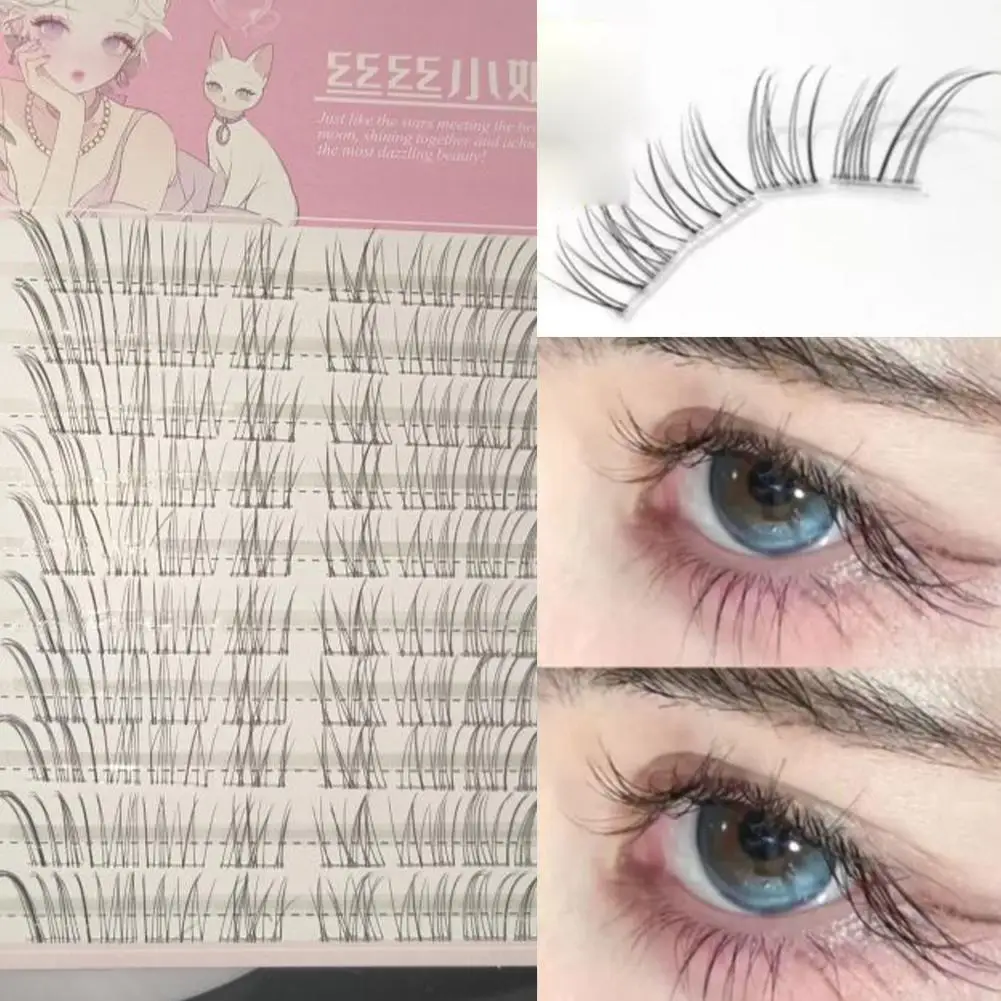 Zehn Reihen kühl und erfrischend diagonal fliegend ~ Ultrafeine weiche Fuchs falsche Wimpern Weibliche natürliche Sonnenblumensimulation