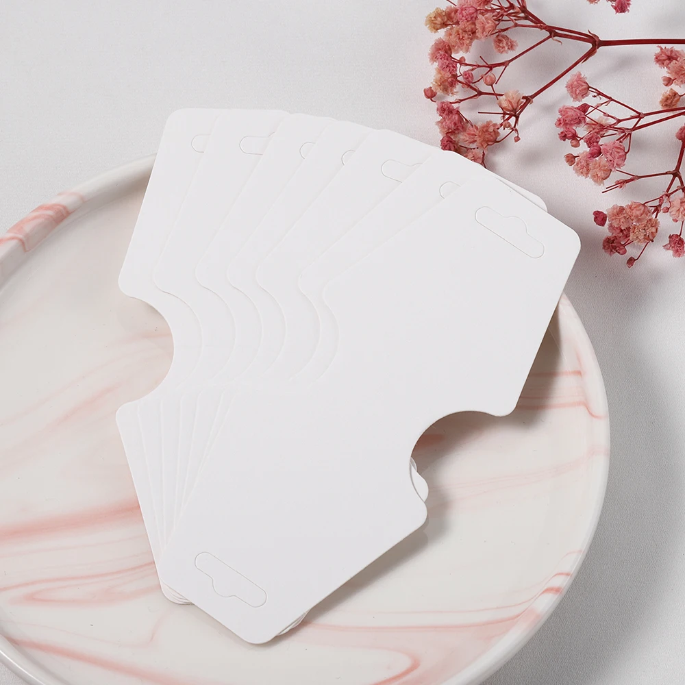 50pcs Display Cards for Bracelet Earrings Ear Studs Cardboard Package Hair Clips