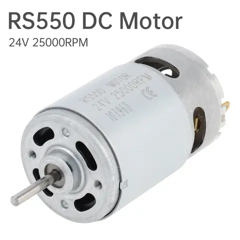 RS550 DC Motor 24V 25000RPM High Speed Motor Electric Drive Motor for Kids Ride On Car Motor Upgrade 18V 20V 24V RS 550 Motor