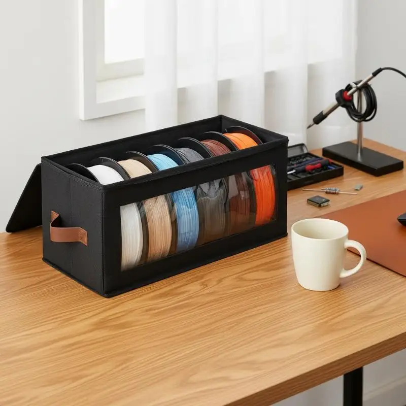 New Filament Storage Box - 3D Printer Filament Storage Containers, 3D Printing Accessories Holder Rack For Home, Office Workshop