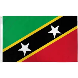 Directly Delivery 100% Polyester St. Kitts & Nevis Country Flag