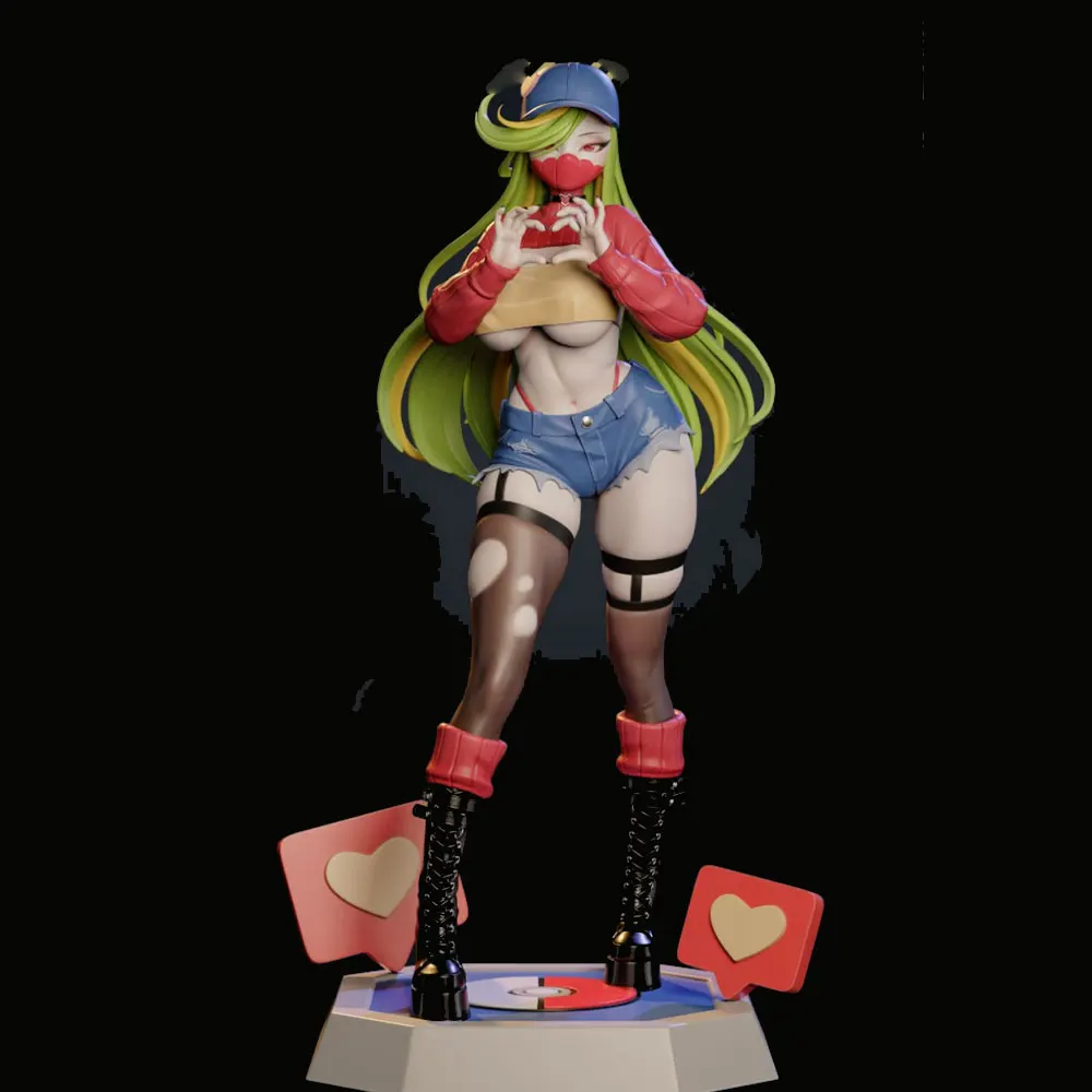 1/24   NSFW  Scale 75mm Sexy Girl Resin Model Kit GK Miniature 3D Printed Gray Unassembled Unpainted DIY Doll Figurine