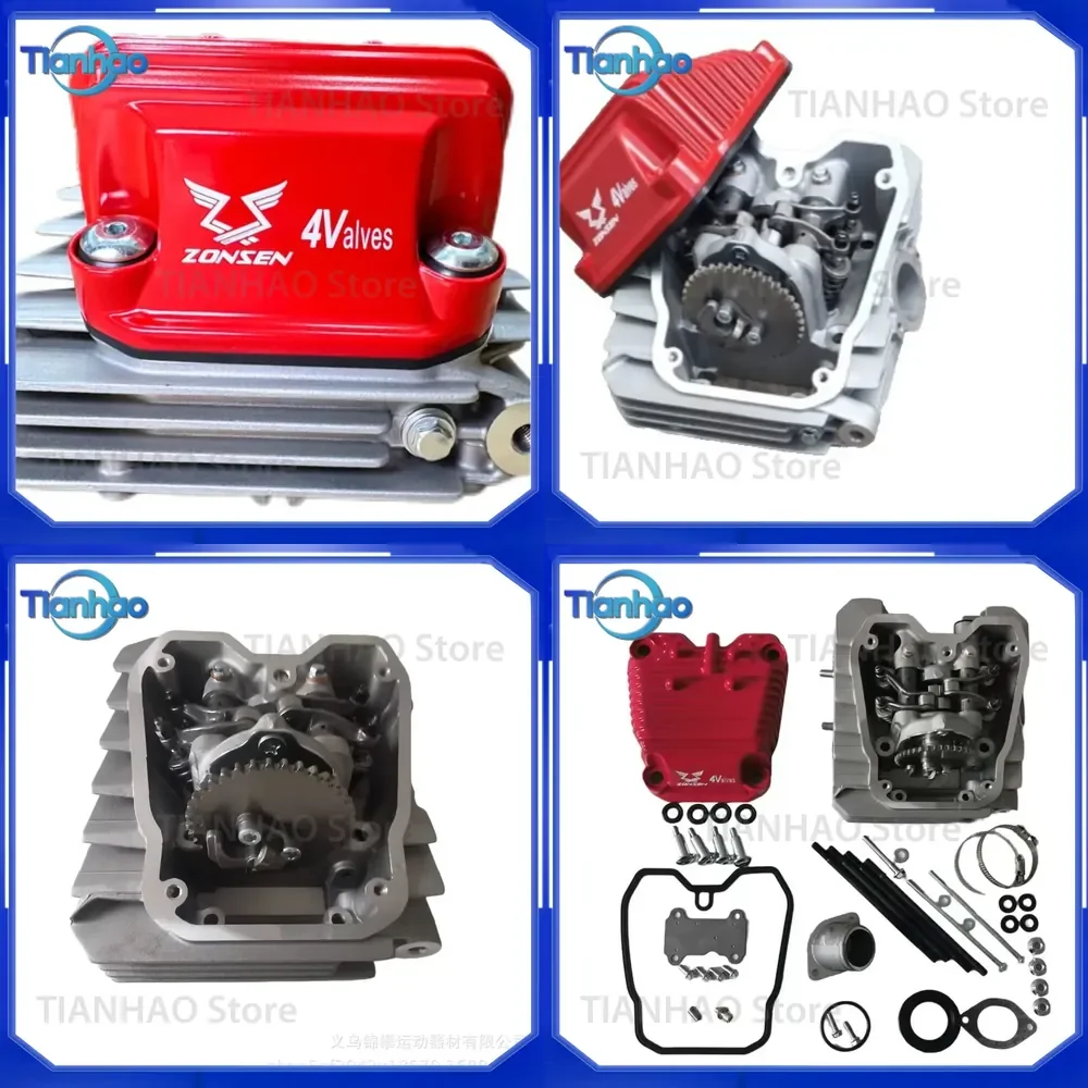 Four-Valve Cylinder Head Assembly for Off-Road Vehicle Engine CB250-F Upgraded to CB250R CB300R