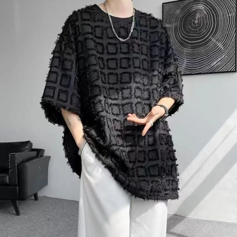 

Мужская футболка в темном минималистичном стиле, плотная, с круглым вырезом, коротким рукавом, премиум-качество, для студентов ​