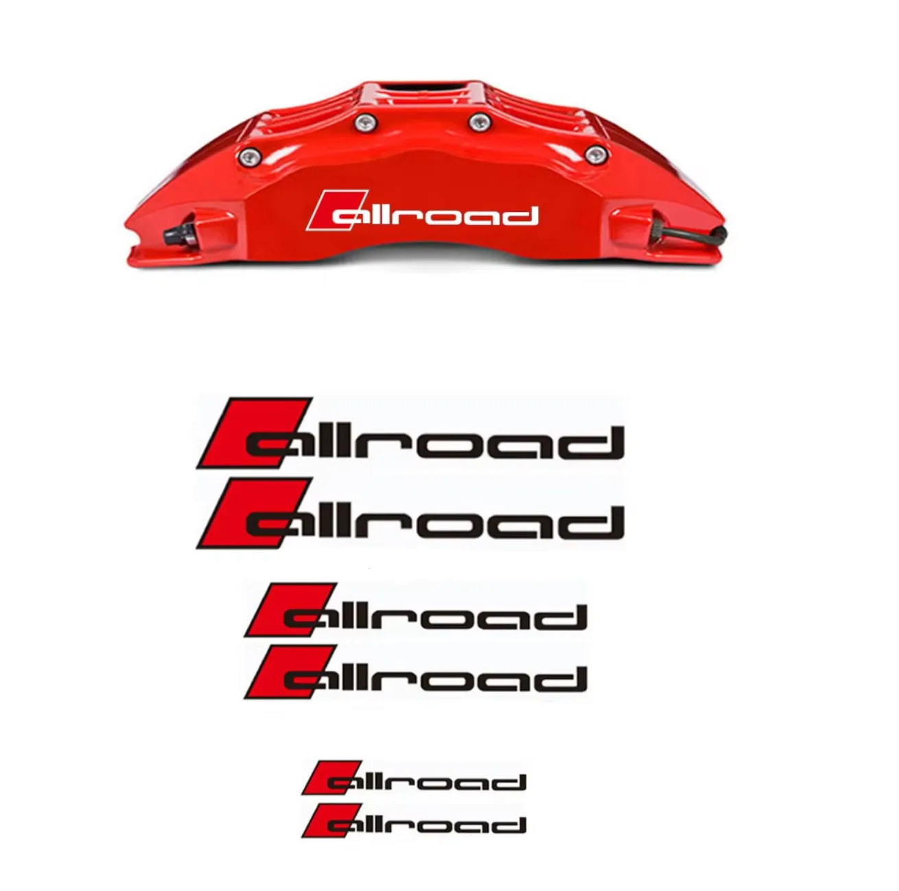 

6pcs Car Brake Caliper Badge Sticker For Audi Ceramic RS S Allroad Accessories Heat Resistance